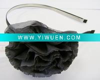 Wholesale fabric flower with metal headband/hair accessory