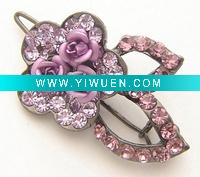 Wholesale Lot 200 Sparkling Iridescent Crystals Flower Hair Clip