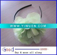 Wholesale fashion green silk flower hair flower headband