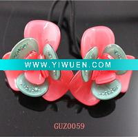 Wholesale Elastic Hair Bands with Rhinestones on Flower Accessories