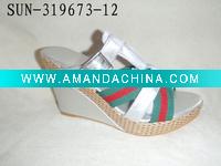 Wholesale WENZHOU SANDALS SUN319673-12(ladies fashion comfort wedge sandals)