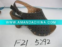 Wholesale PU Wedge Sandals