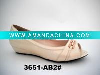Wholesale 2011 Hot sale new style!wedge sandals,wedge shoes,lady's fashion wedge,PU Upper 3651-AB2 Beige
