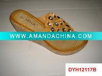 Wholesale gilrs fashion flower flip flops platform sandals shoes