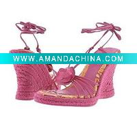 Wholesale elegant bridal wedge heel sandal