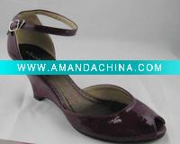 <NEW>PU-Made Wedge Sandals