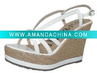 Wholesale women wedge heel shoe(sandal)