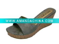 Wholesale women wedge heel shoe(sandal)