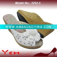 Wholesale PU Fashion Lady Sandal slipper