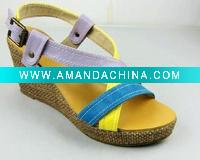 Wholesale Ladies Fashion Wedge Sandal 2011