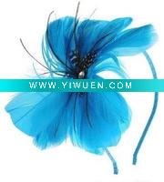 Feather headband / feather hairband / feather jewelry / fashion jewelry / flower