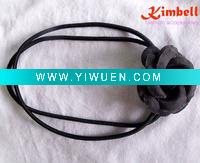 Wholesale Ladies Fashion Organza Rose Elastic Hair Band