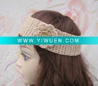 Wholesale 100% Handmade Hand Crochet Headband, Head wrap, Hair band, Hair wrap with Flower FS-014