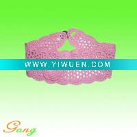 Wholesale HOT! Cotton knit headband flower Elastic hair band