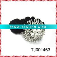 Wholesale Hot Wholesale White Freshwater Pearl Flower Zinc Alloy Hair Wear