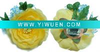 Wholesale yellow color flower hair accessories