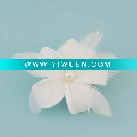 Wholesale Feather Flower Bridal Fascinator Hair Clip