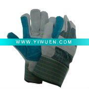 Wholesale Double Palm Leather Working Gloves ZM04-L