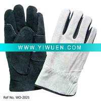 Wholesale premium double palm cowhide safety working glove
