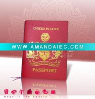 Wholesale Passport wedding invitation card