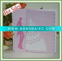 New style wedding card with Gold stamping(PB0016)