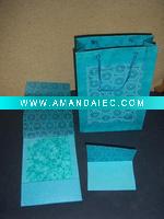 Wholesale Handmade Paper Wedding Card Set
