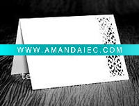 Wholesale 2011 filigree laser cut paper wedding invitation cards