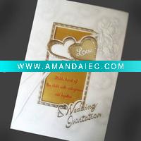 Wholesale embossing wedding invitation card