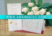 personalize glass wedding benediction card