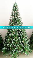 Wholesale 6FT snowing christmas tree with pinecone hang on