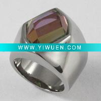 Wholesale glass ring,Fashion Titanium Ring
