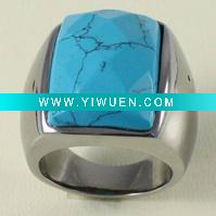 Wholesale Turquoise ring,Fashion Titanium Ring