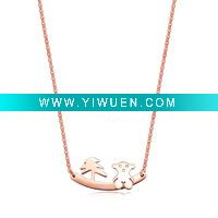 Wholesale Rose gold necklace ,Fashion necklace