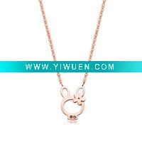 Wholesale Lovely rabbit necklace ,I FEEL