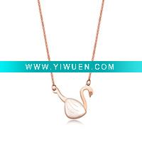 Wholesale Swan fashion necklace ,I FEEL