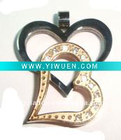 Wholesale heart shape stainless steel pendant