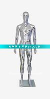 Wholesale Plastic Chrome Male Mannequin