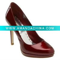 Wholesale Genuine leather christ designer shoes women high heel