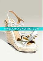 Wholesale Sliver thick high heel shoes.platform heels