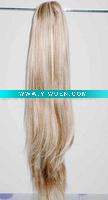 Wholesale Cheap Fashion Wefted synthetic hair ponytails, hair bulks, hair buns