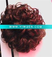 Wholesale Fashion Wefted synthetic hair ponytails, hair bulks, hair bun