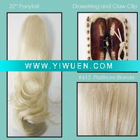 Wholesale Drawstring and Claw Clip in Ponytail