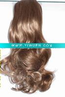 Wholesale Cheap Fashion Wefted synthetic hair ponytails, hair bulks, hair bun