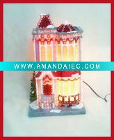 Wholesale mini polyresin house(XY12520)