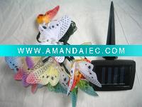 Wholesale 12pcs fiber colorful butterfly solar light