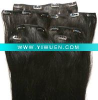 Wholesale best sell clip in 100% human hair extention