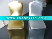 Wholesale luxury!!! Bronzing gold chair cover,lycra chair cover,shiny