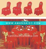 Wholesale chinese style embroideried chair cover for wedding