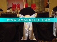Wholesale Satin chair covers, polyester chair covers