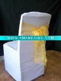 Wholesale spandex chair cover with organza sash